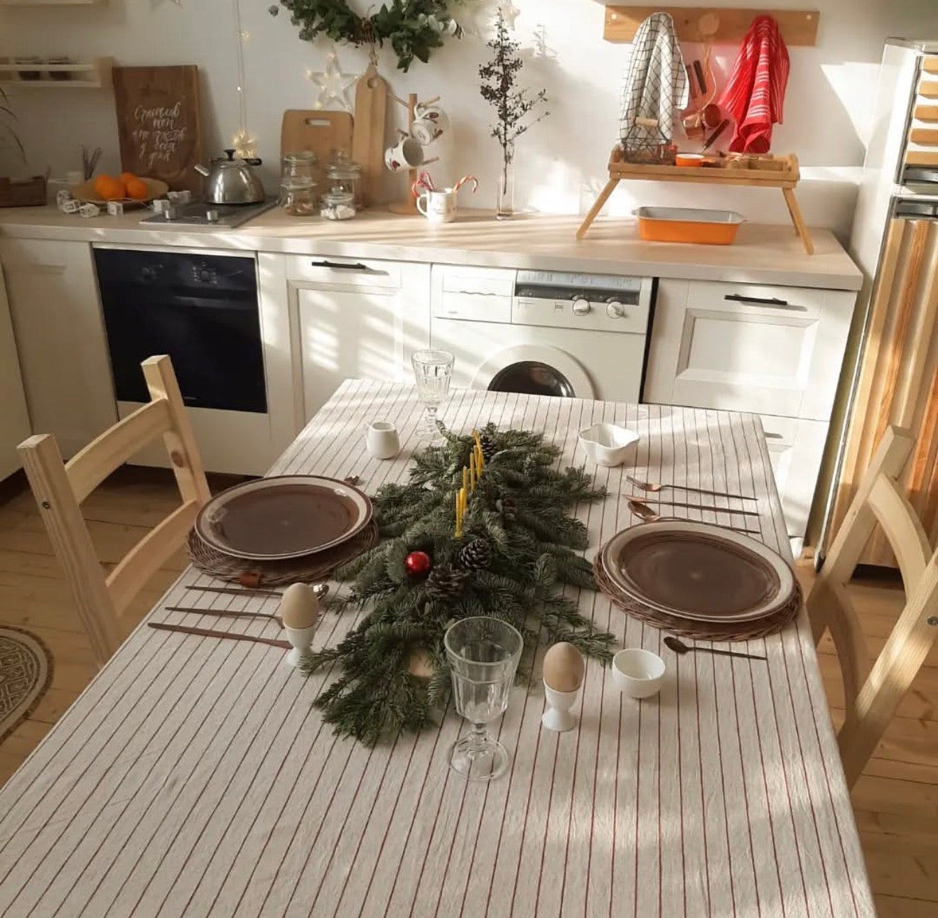 Round Woven Placemat- Natural Eco Fiber (1 piece)