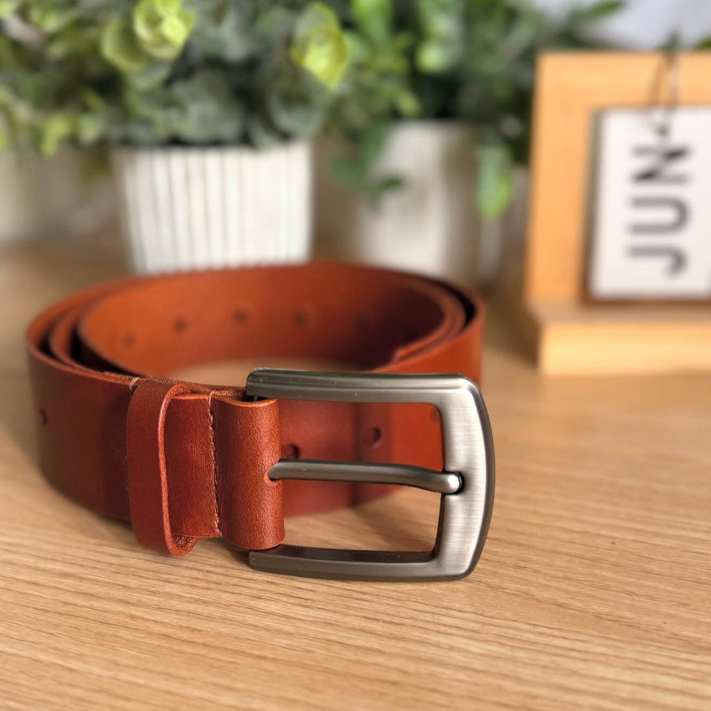 Leather belt